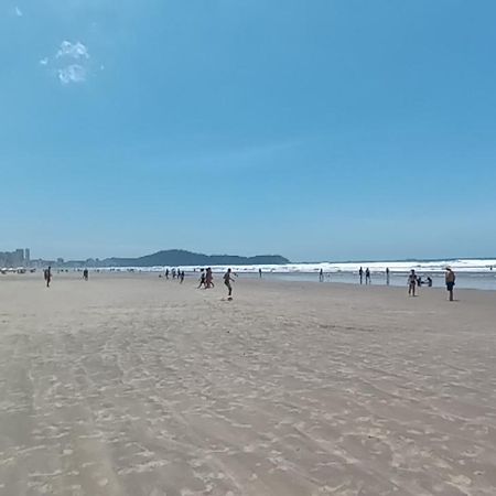 Apto Com Sacada Gourmet Vista Mar Praia Grande  Luaran gambar