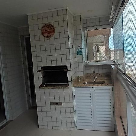 Apto Com Sacada Gourmet Vista Mar Praia Grande  Luaran gambar