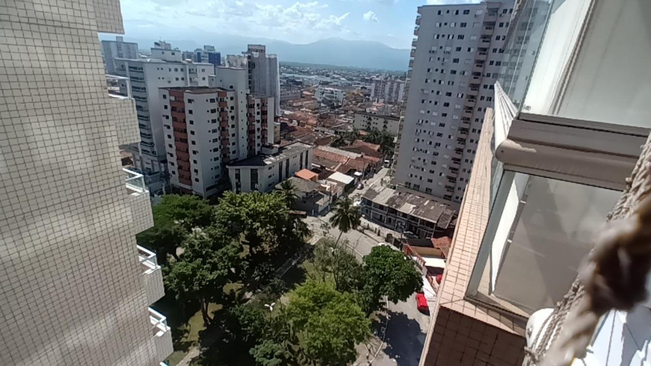 Apto Com Sacada Gourmet Vista Mar Praia Grande  Luaran gambar